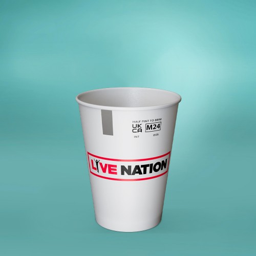 UKCA or CE Marked Custom-Printed Paper Half Pint To Brim Cups